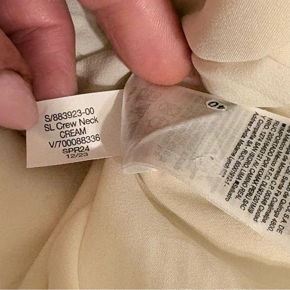 SET BR BIANCA SHIMMERY SLIP SKIRT & CREW NECK SLEEVELESS TANK SET XS XXS CREAM - Picture 12 of 16